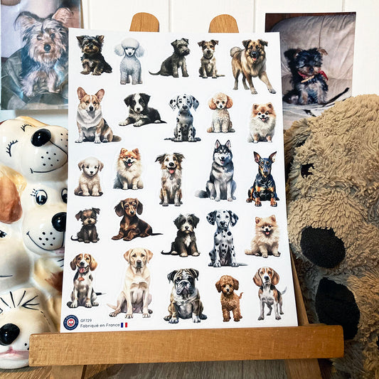 25 autocollants Chiens image 1