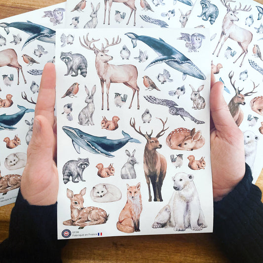 30 autocollants Animaux image 1