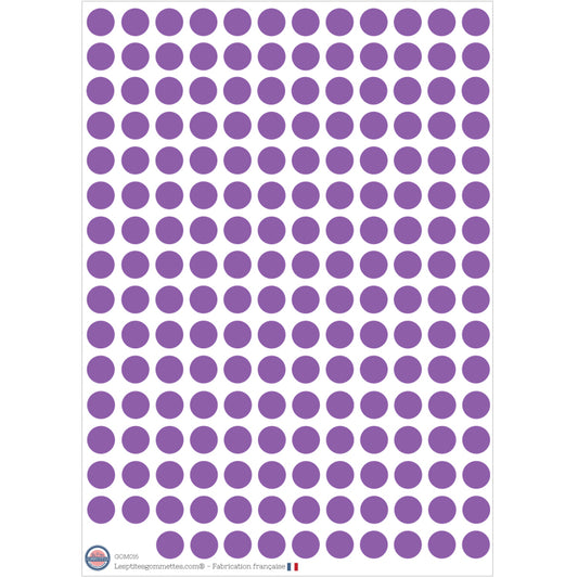 190 gommettes rondes ∅1cm Violet image 0