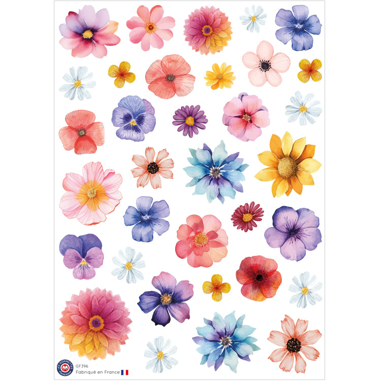 34 autocollants Fleurs image 0