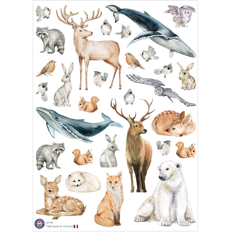 30 autocollants Animaux image 0