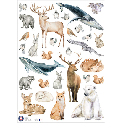30 autocollants Animaux image 0