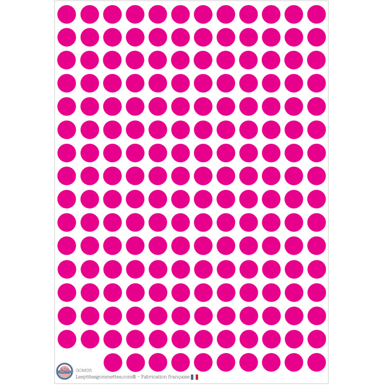 190 gommettes rondes ∅1cm Rose image 0