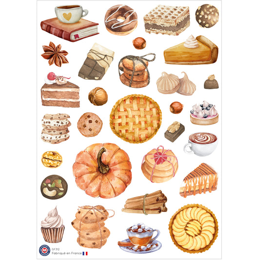 30 autocollants Délices d'automne image 0