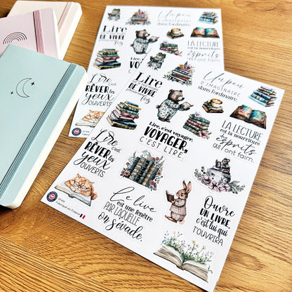 20 autocollants Amour des livres image 2