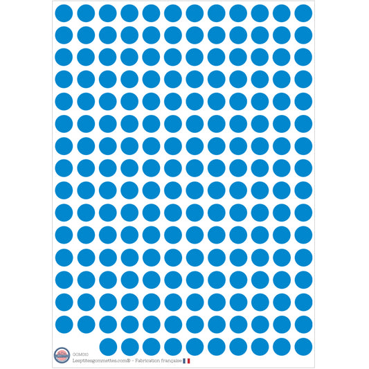 190 gommettes rondes ∅1cm Bleu image 0