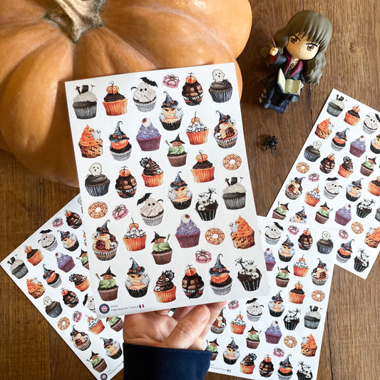 37 autocollants délices d'Halloween image 1