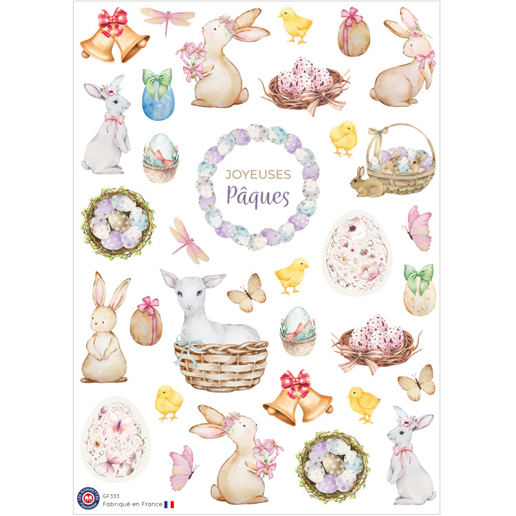 34 autocollants de Pâques image 0