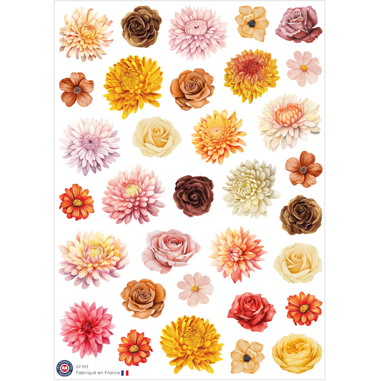 33 autocollants Fleurs image 0