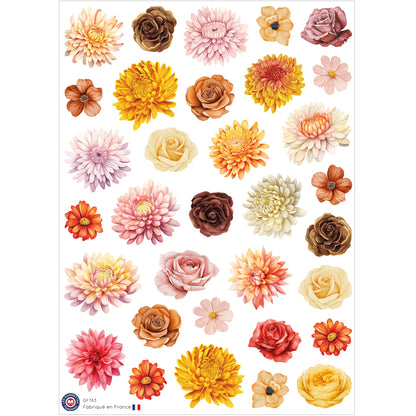 33 autocollants Fleurs image 0