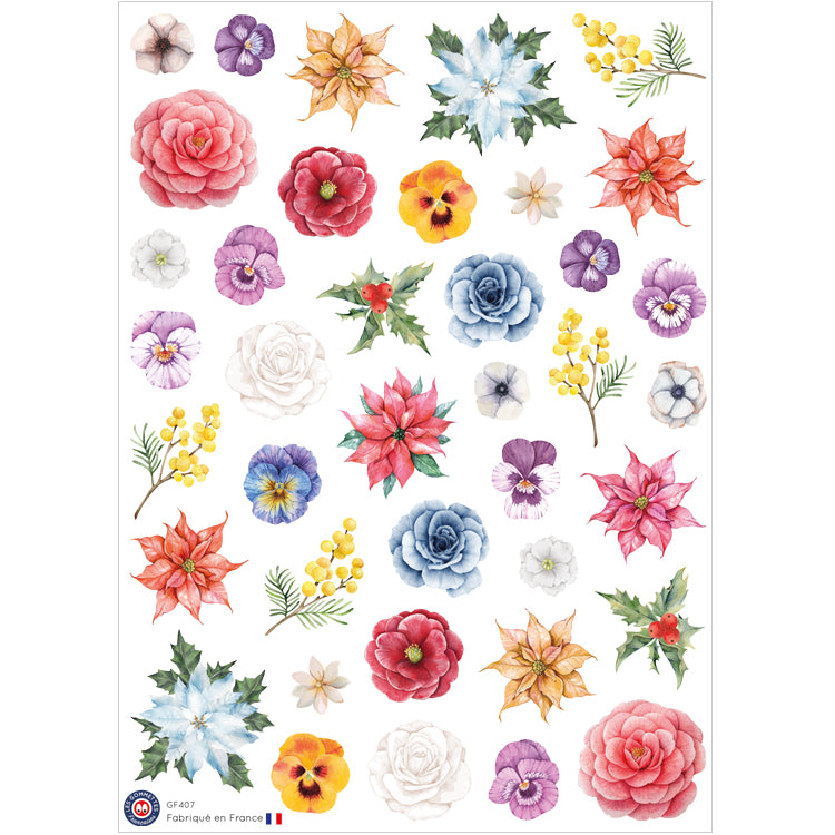 39 autocollants Fleurs image 0