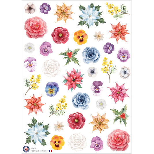 39 autocollants Fleurs image 0