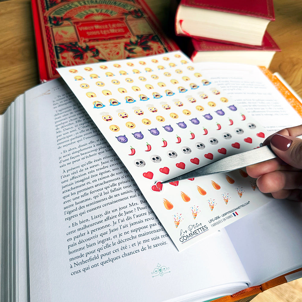 126 autocollants Book reactions