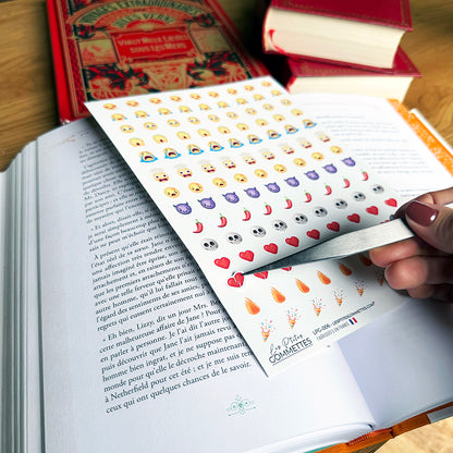 126 autocollants Book reactions