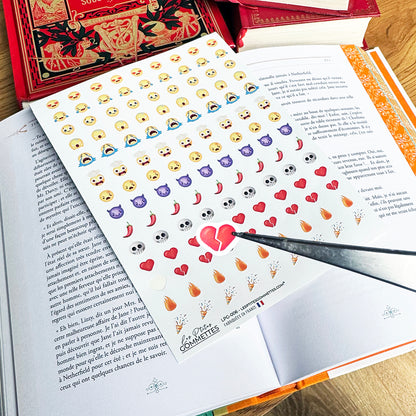 126 autocollants Book reactions