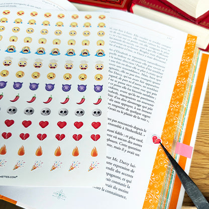 126 autocollants Book reactions