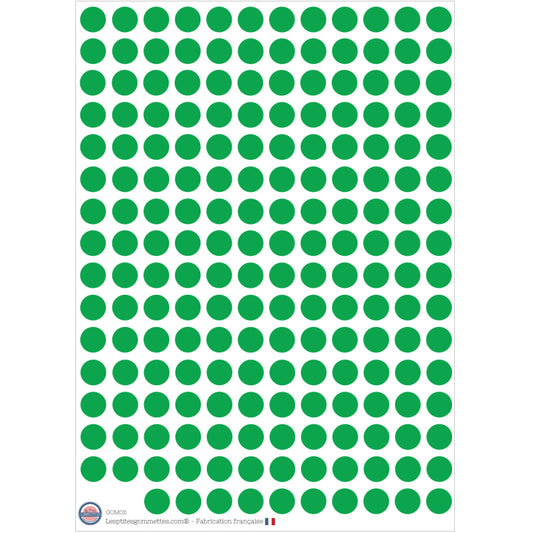 190 gommettes rondes ∅1cm Vert image 0