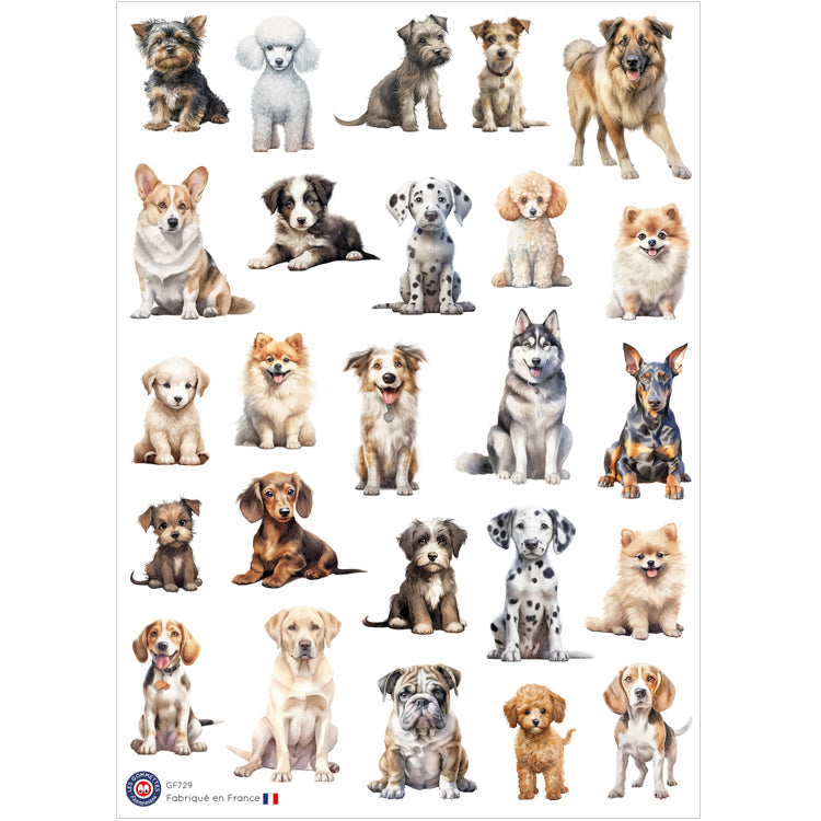 25 autocollants Chiens image 0
