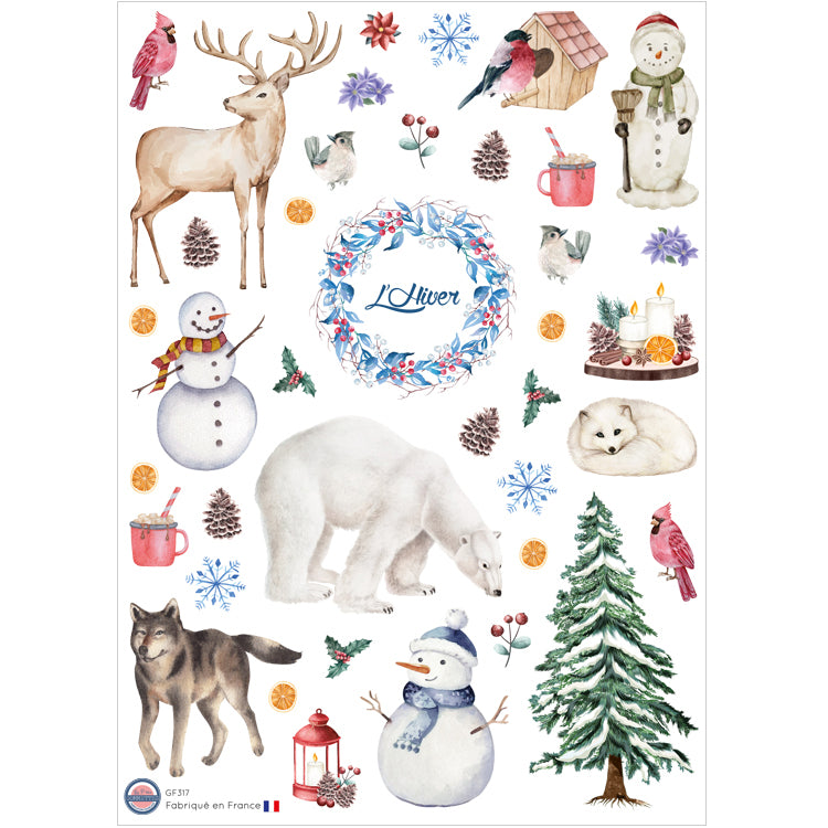 39 autocollants Hiver image 0