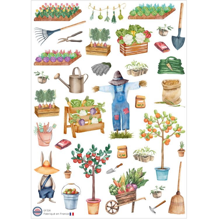 36 autocollants Potager image 0