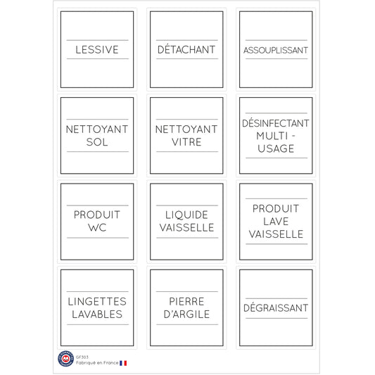 12 étiquettes Produits d'entretien 2 image 0