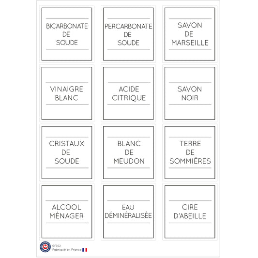 12 étiquettes Produits d'entretien 1 image 0