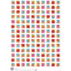 140 gommettes Chiffres couleur aquarelle