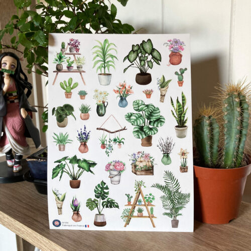 Autocollants Plantes et bouquets | Les P'tites Gommettes | Fabrication française