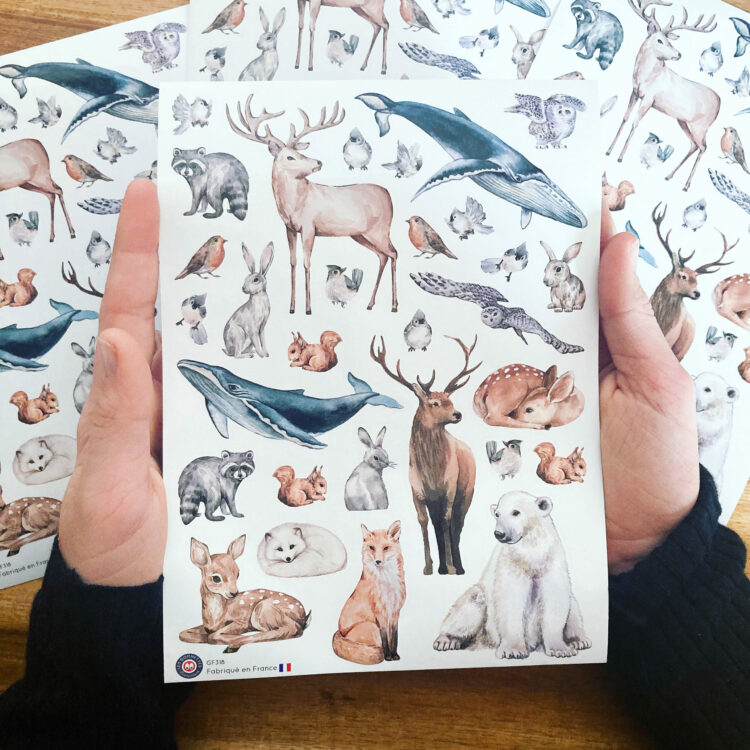 Autocollants Animaux | Les P'tites Gommettes | Fabrication française