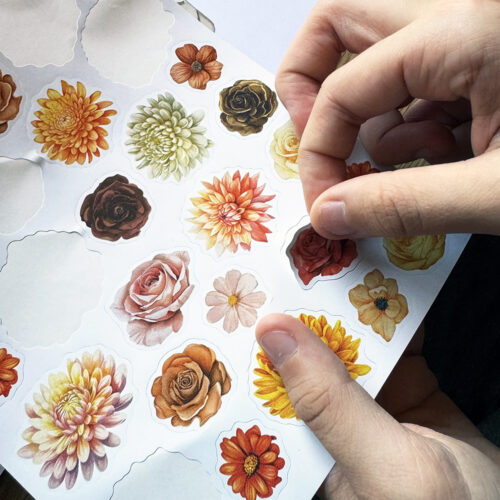 Autocollants Fleurs | Les P'tites Gommettes | Fabrication française