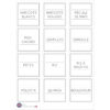 Etiquettes bocaux minimaliste Epicerie | Les p'tites gommettes