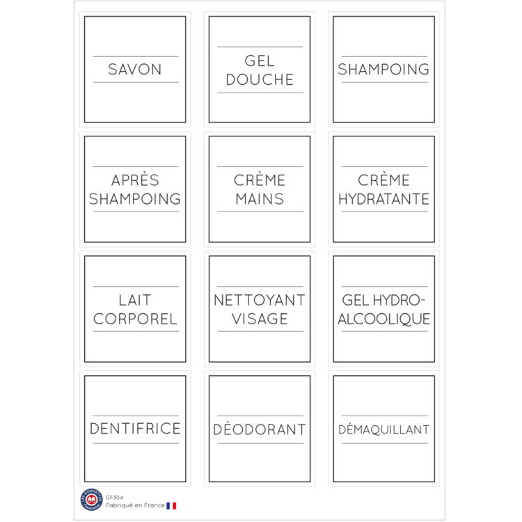 Étiquettes produits cosmétiques | Les p'tites gommettes