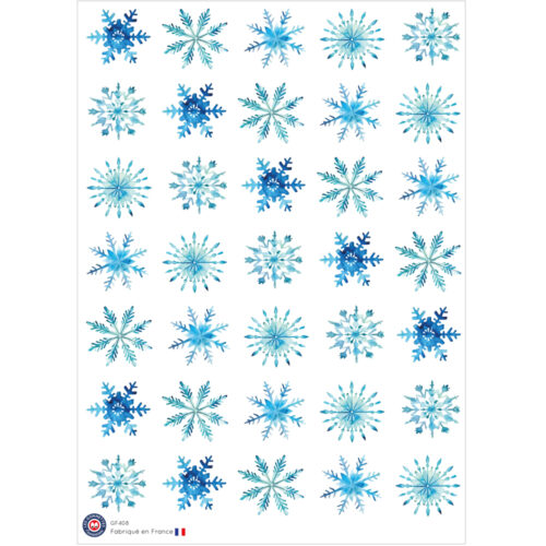 Autocollants Flocons de neige | Les P'tites Gommettes | Fabrication française