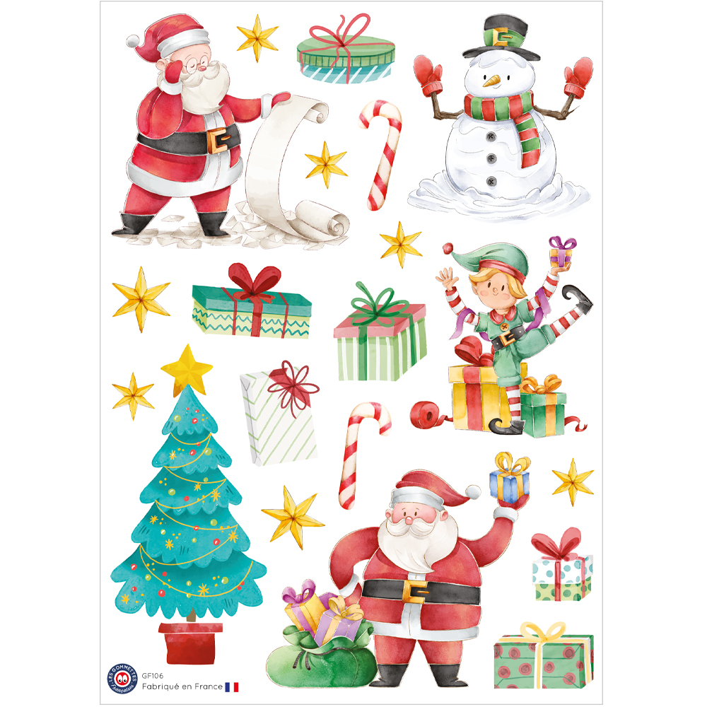 Autocollant de Noël | Les P'tites Gommettes | Fabrication française